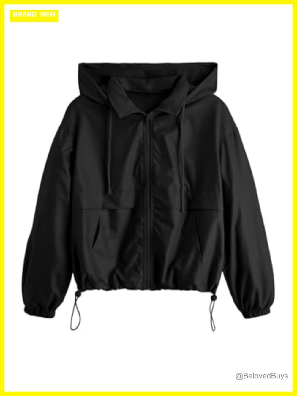 Women's Windbreaker Jacket Workout Zip Up Hoodie with Pockets